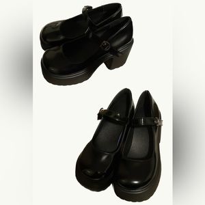 woman’s platform chunky heels